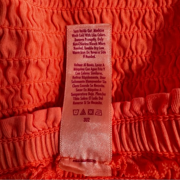 Justice Girl's Plus Smocked Long Sleeve Cold Shoulder Top - Picture 7 of 7